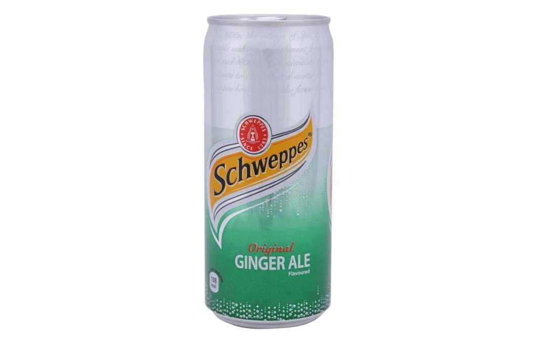Schweppes Original Ginger Ale Flavoured   Tin  300 millilitre